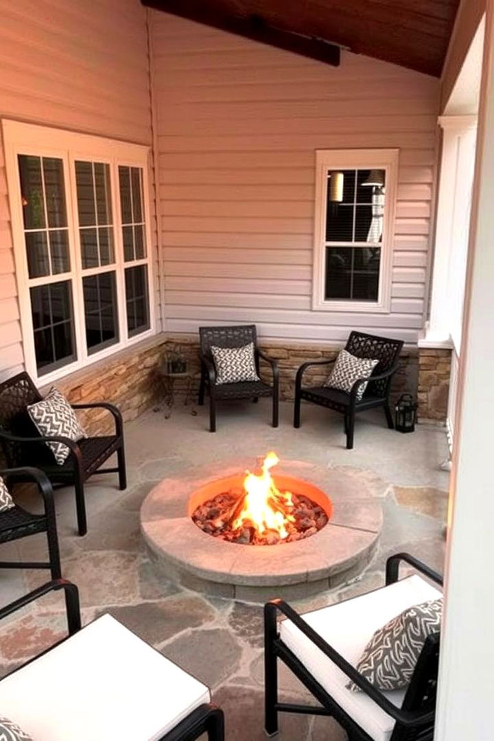 Cozy Fire Pit Corner - 22 Three Season Porch Ideas