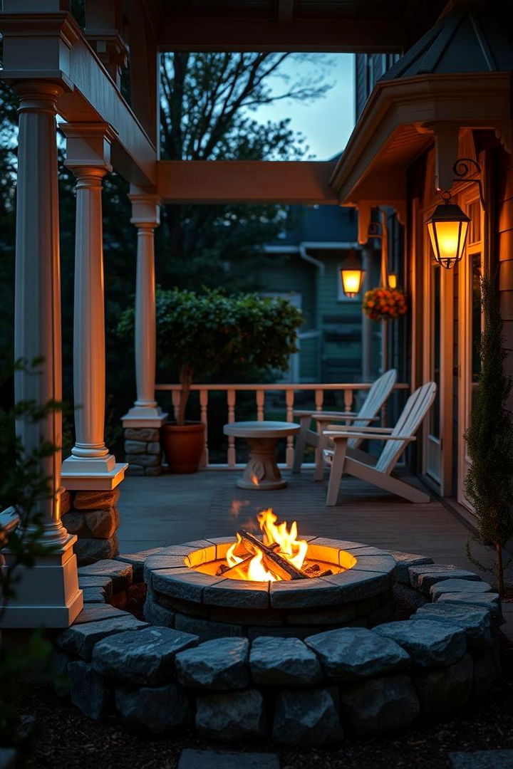 Cozy Fire Pit Corners - 22 Victorian Porch Ideas