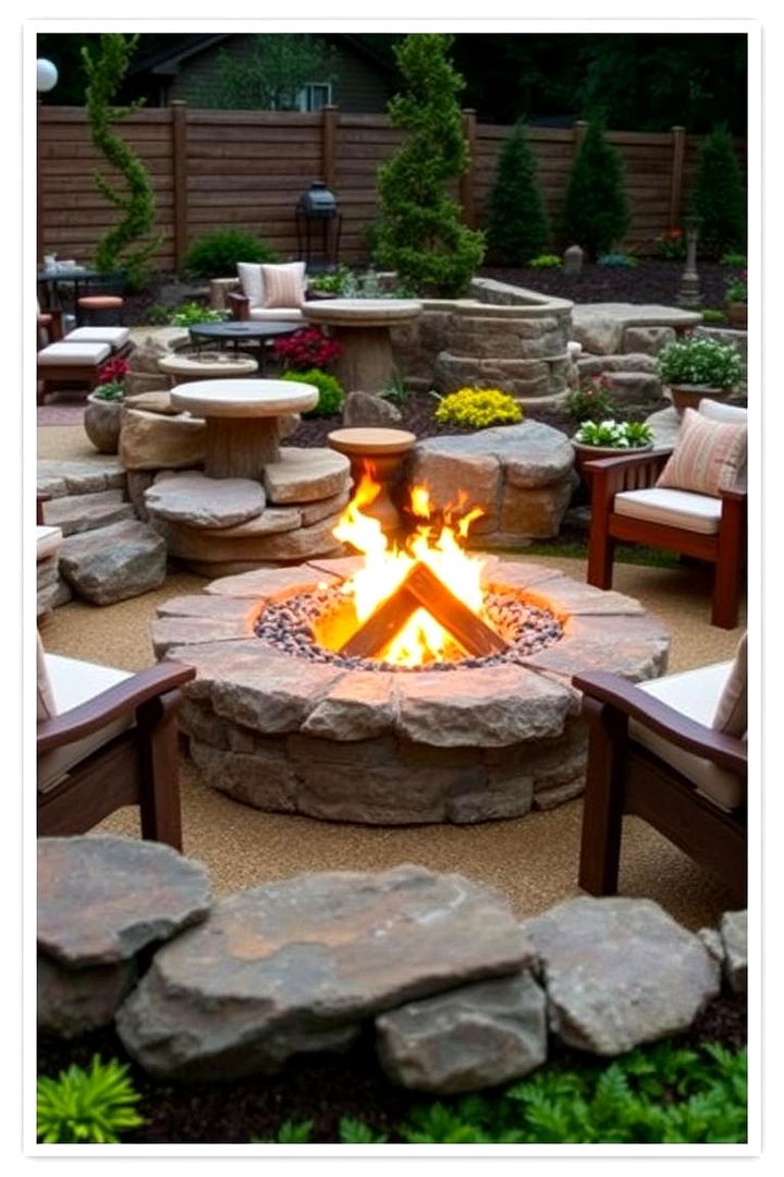Cozy Fire Pit Garden Atmosphere - 22 Patio Garden Ideas