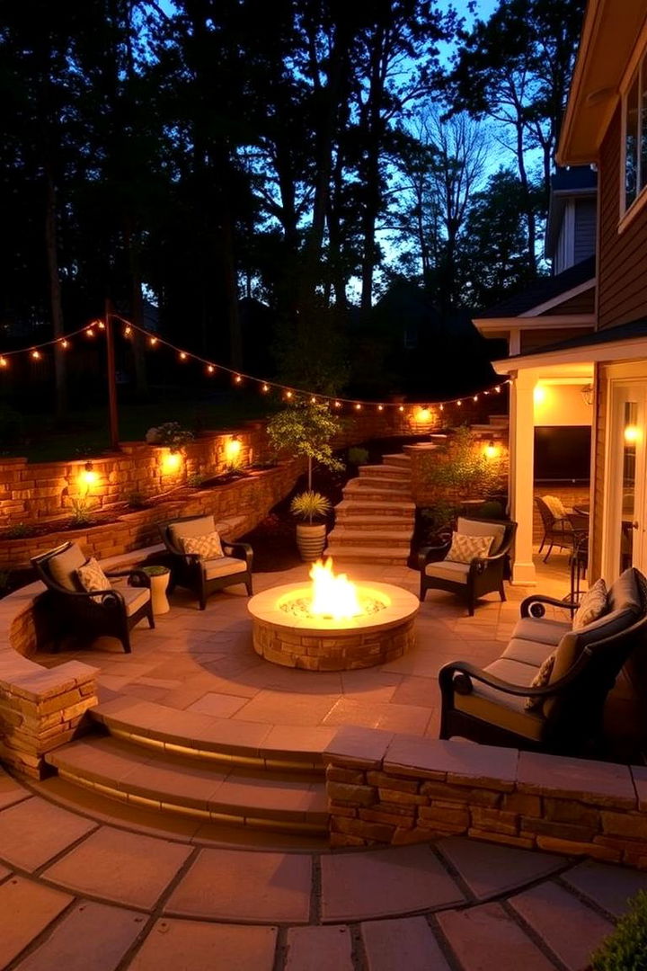 Cozy Fire Pit Haven - 22 Sunken Patio Ideas