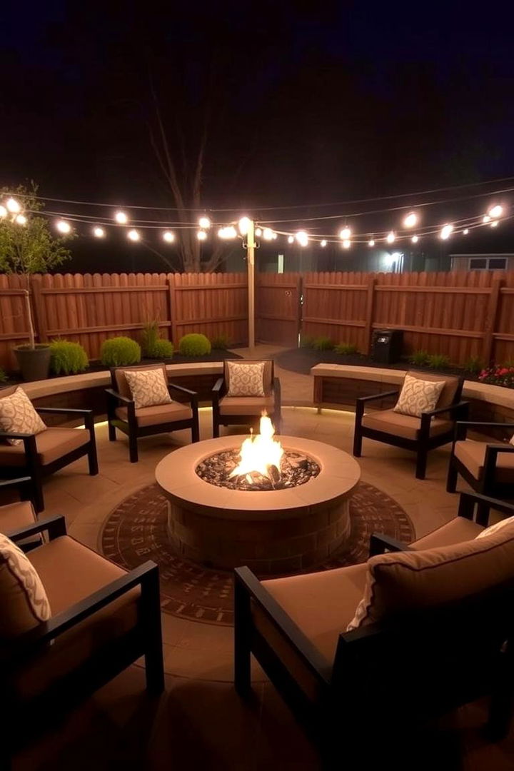 Cozy Fire Pit Lounge - 22 Backyard Oasis Ideas