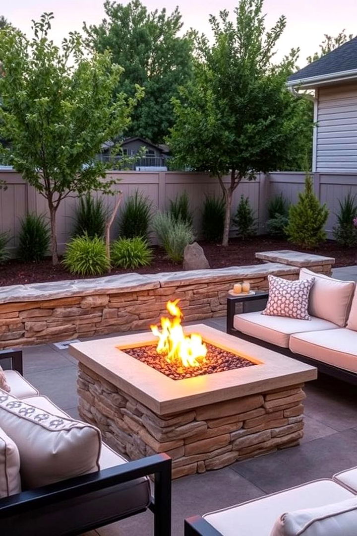 Cozy Fire Pit Lounge - 22 Covered Patio Ideas