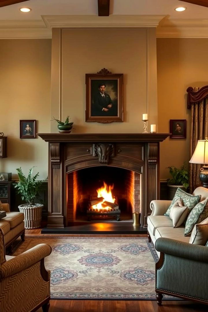 Cozy Fireplace Focus - 22 Traditional Living Room Ideas