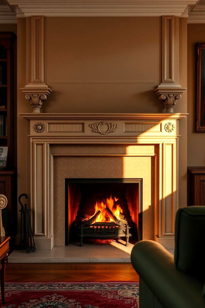 Cozy Fireplace Settings - 22 Vintage Living Room Ideas