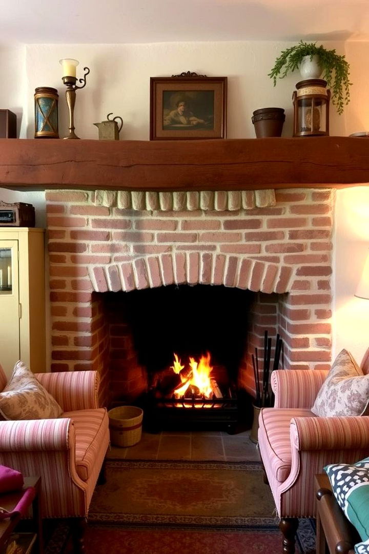 Cozy Fireplace Settings - 22 Farmhouse Decor Ideas