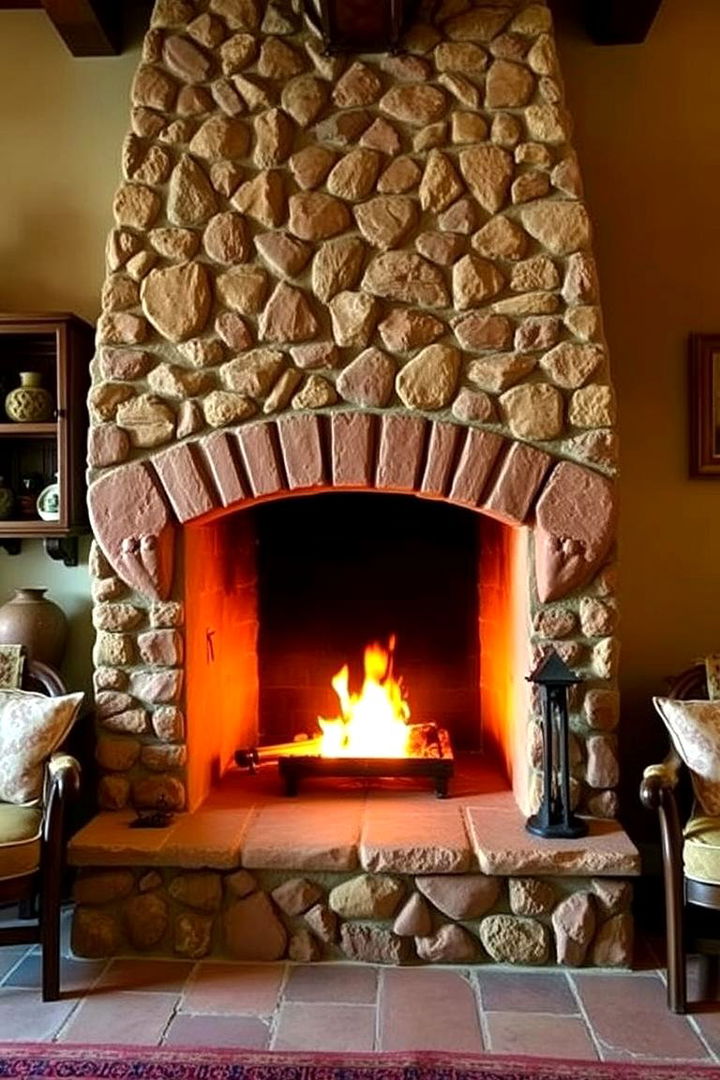 Cozy Fireplaces - 22 Tuscan Living Room Ideas