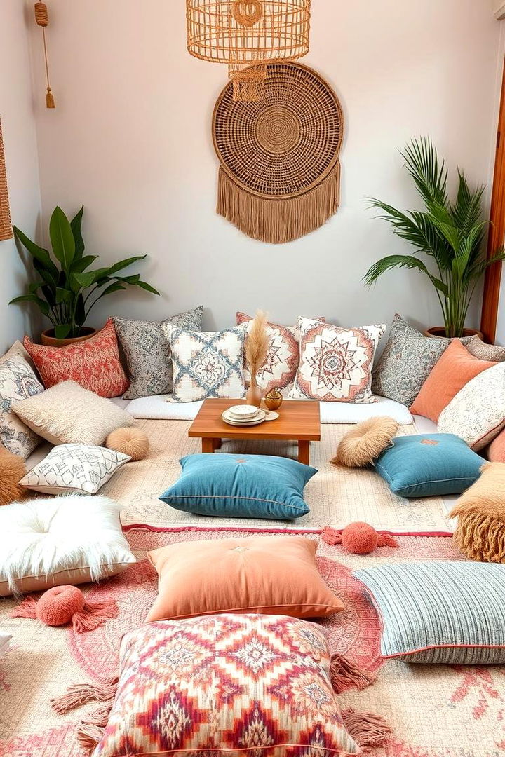 Cozy Floor Seating - 22 Bohemian Interior Design Ideas