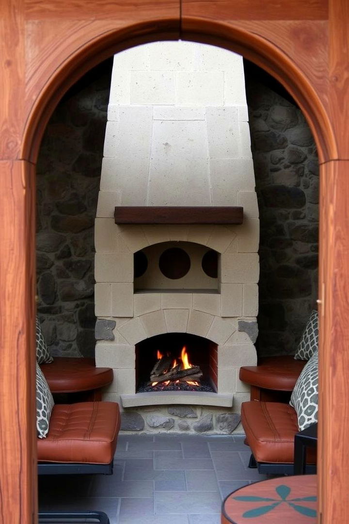 Cozy Hidden Nook Fireplace - 22 Rustic Outdoor Fireplace Ideas