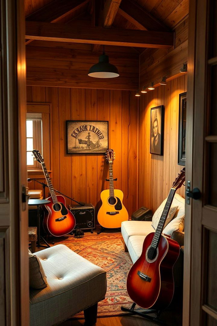 Cozy Jamming Corner Retreat - 22 Guitar Room Ideas