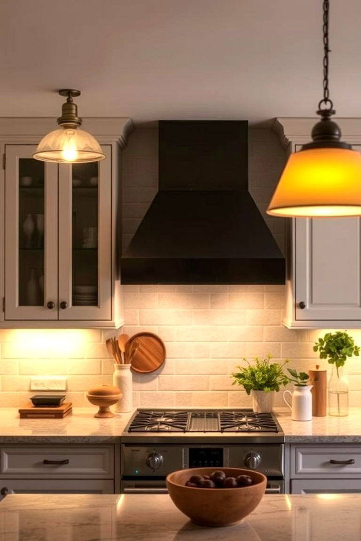Cozy Lighting Fixtures - 22 Cottage Kitchen Ideas