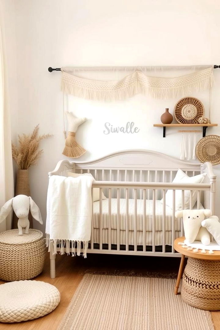 Cozy Linen and Soft Textiles - 22 Farmhouse Nursery Ideas