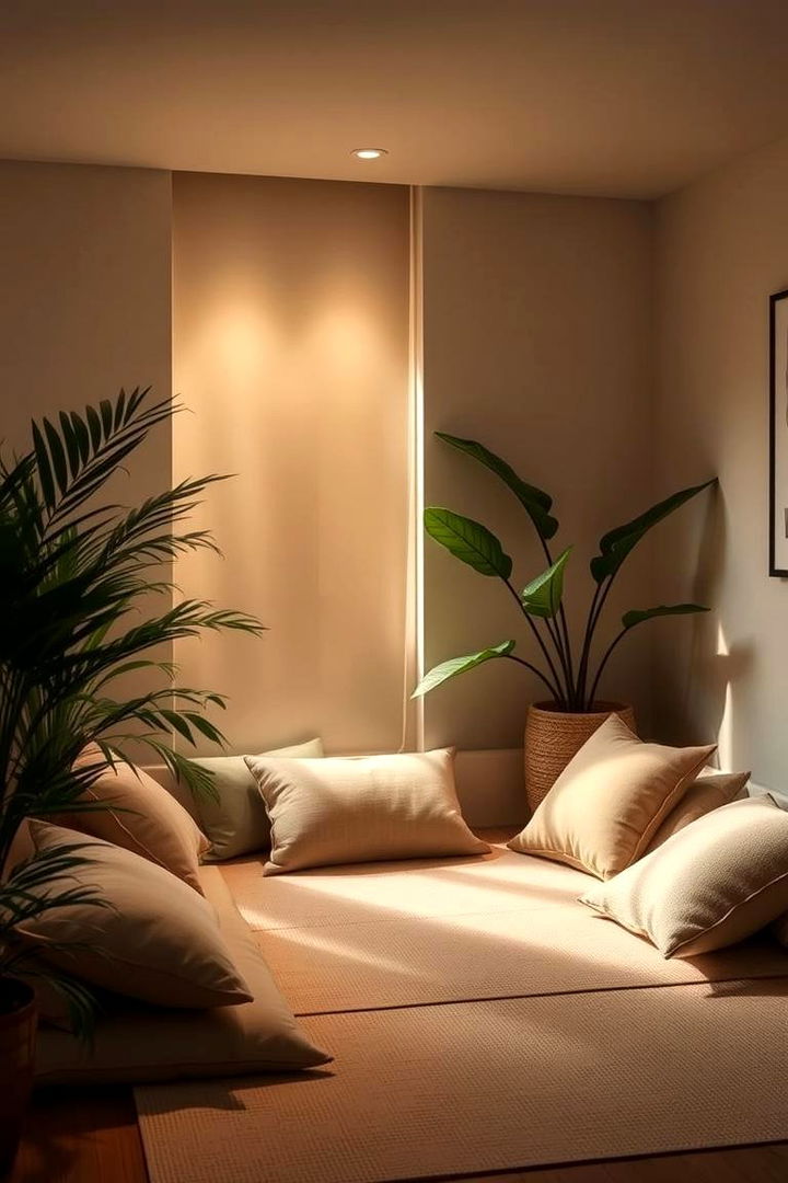 Cozy Meditation Corner - 22 Green Boho Bedroom Ideas