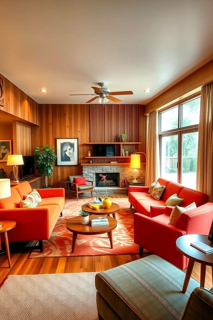 Cozy Mid Century Modern - 22 Large Living Room Ideas