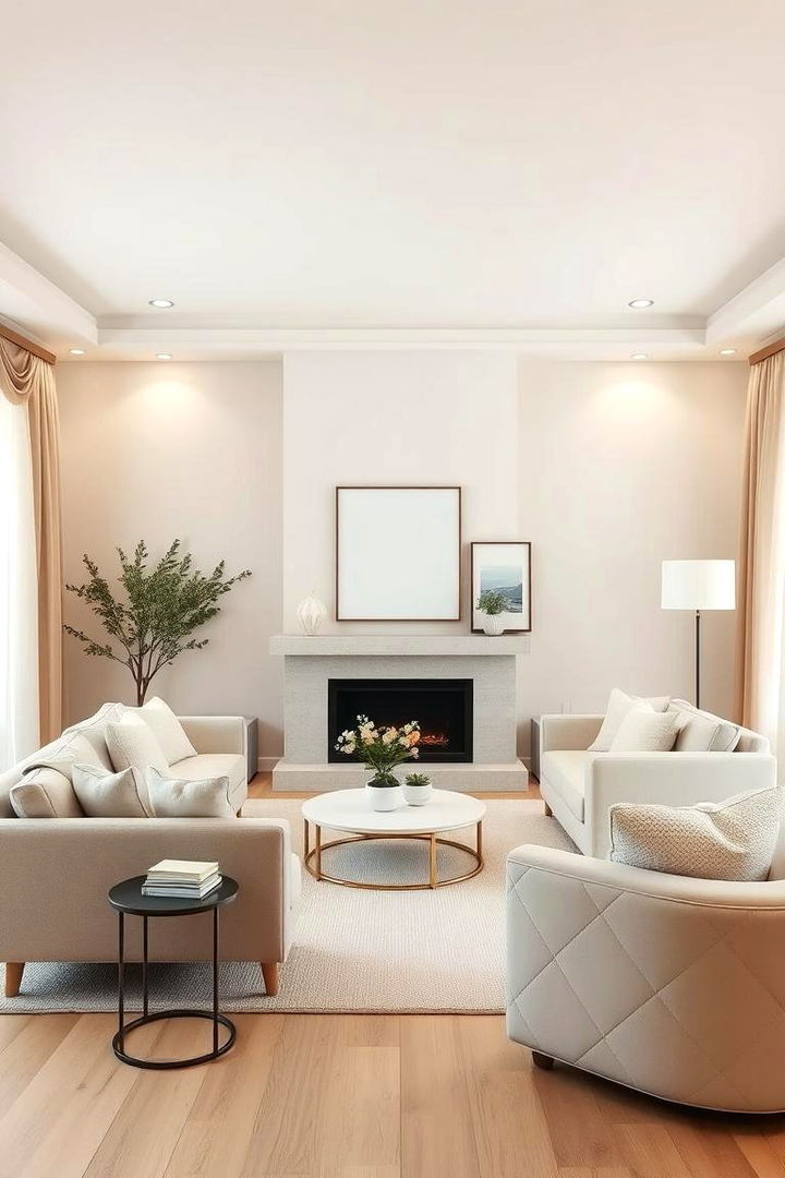 Cozy Neutral Color Palette - 22 Farmhouse Living Room Ideas