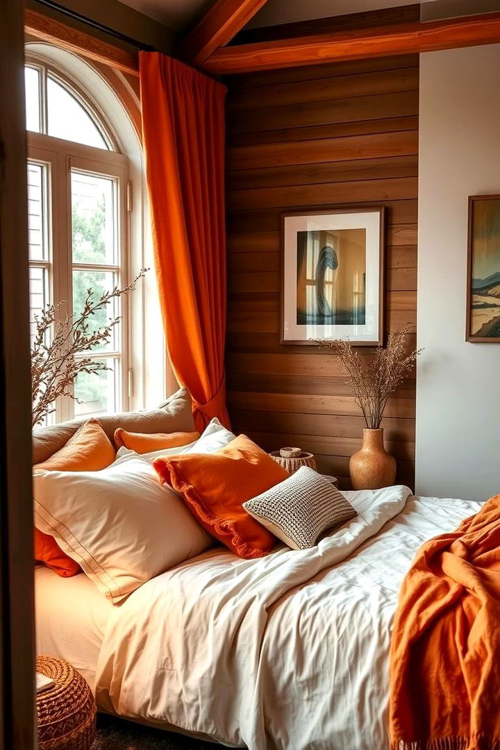 Cozy Orange Bedroom Retreat - 22 Orange Room Ideas