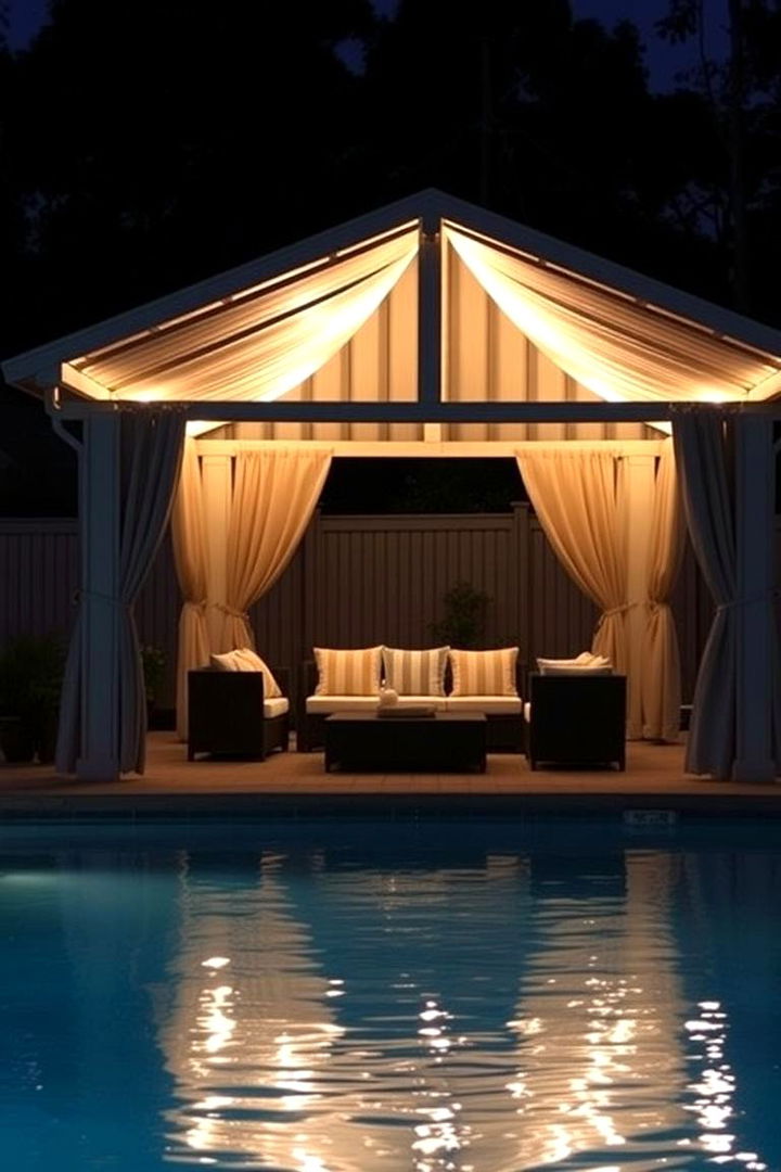 Cozy Pool Cabana Architecture - 22 Semi Inground Pool Ideas