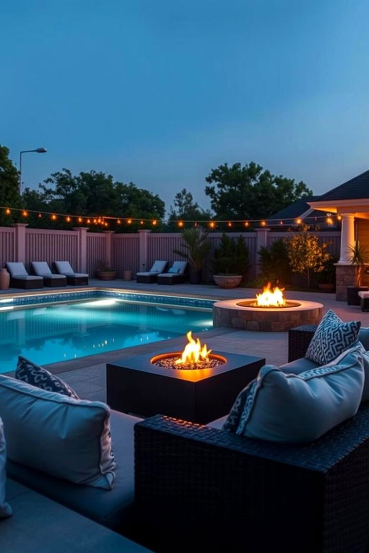 Cozy Poolside Lounge - 22 Pool Decor Ideas