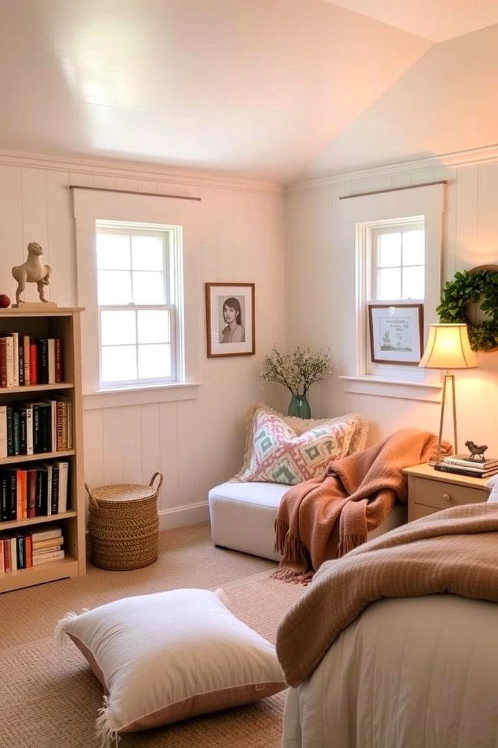 Cozy Reading Corner - 22 Cape Cod Upstairs Bedroom Ideas