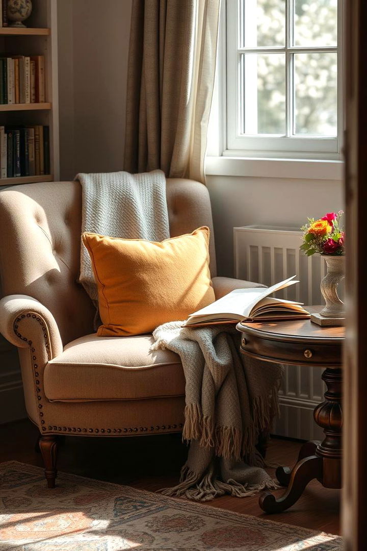 Cozy Reading Corner - 22 Cottagecore Interior Design Ideas