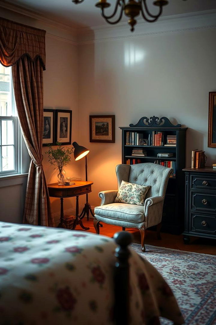 Cozy Reading Nook - 22 Grandmillennial Style Bedroom Ideas