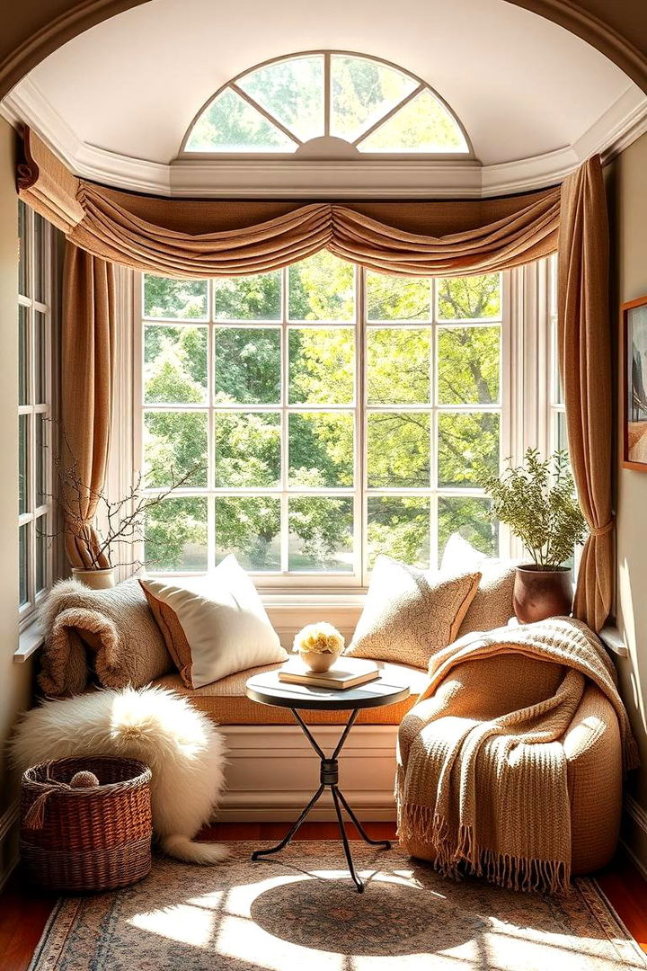 Cozy Reading Nook - Kitchen Bay Window Ideas to Brighten Your Space