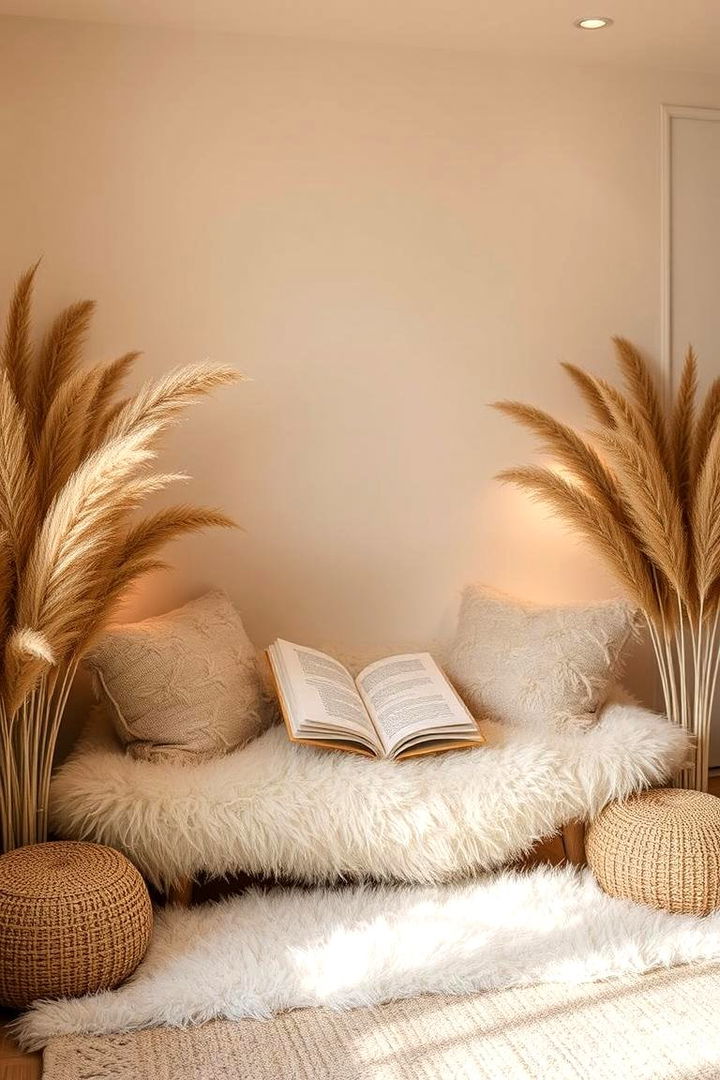 Cozy Reading Nook Enhancer - 22 Pampas Grass Decor Ideas
