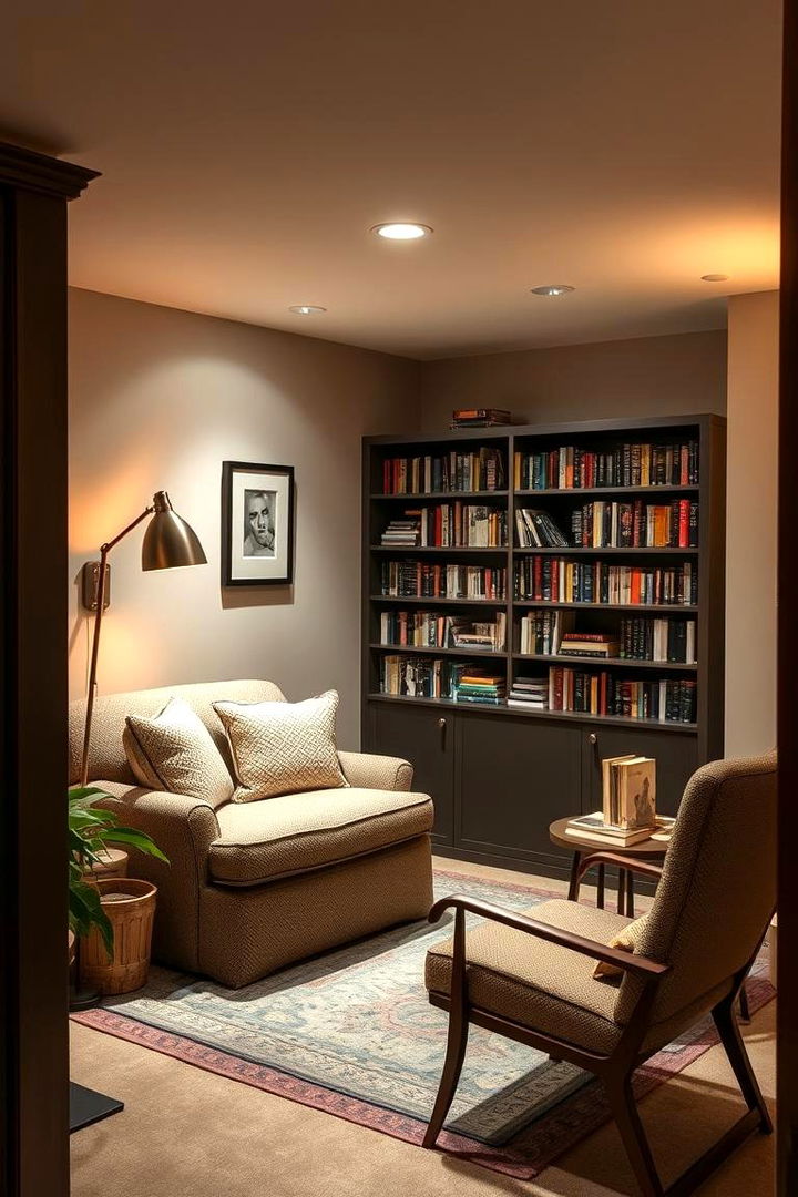 Cozy Reading Nook Furnishings - 22 Basement Furniture Ideas