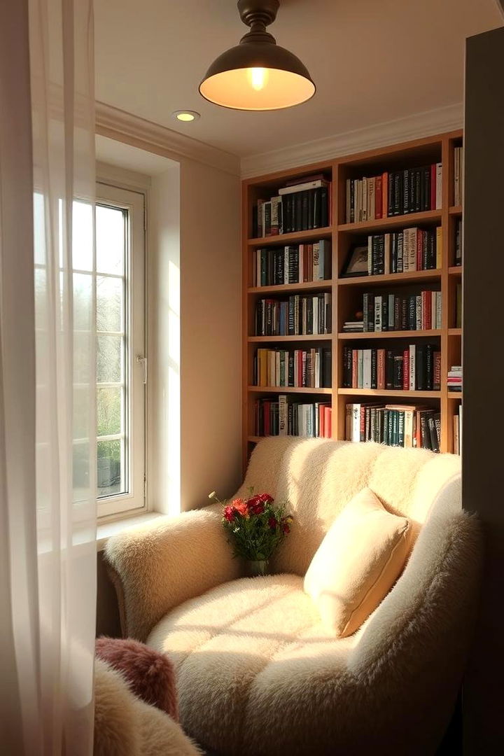Cozy Reading and Relaxation Nook - 22 Black Man Cave Ideas