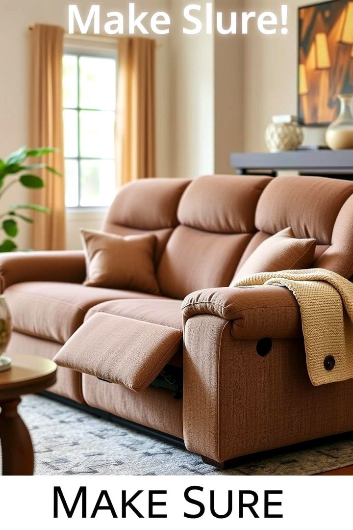 Cozy Recliner Style Couch - 22 Living Room Couch Ideas