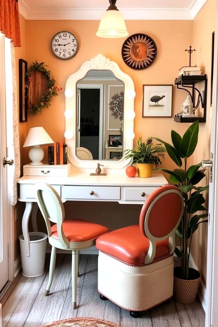 Cozy Retro Corner - 22 Vanity Room Ideas