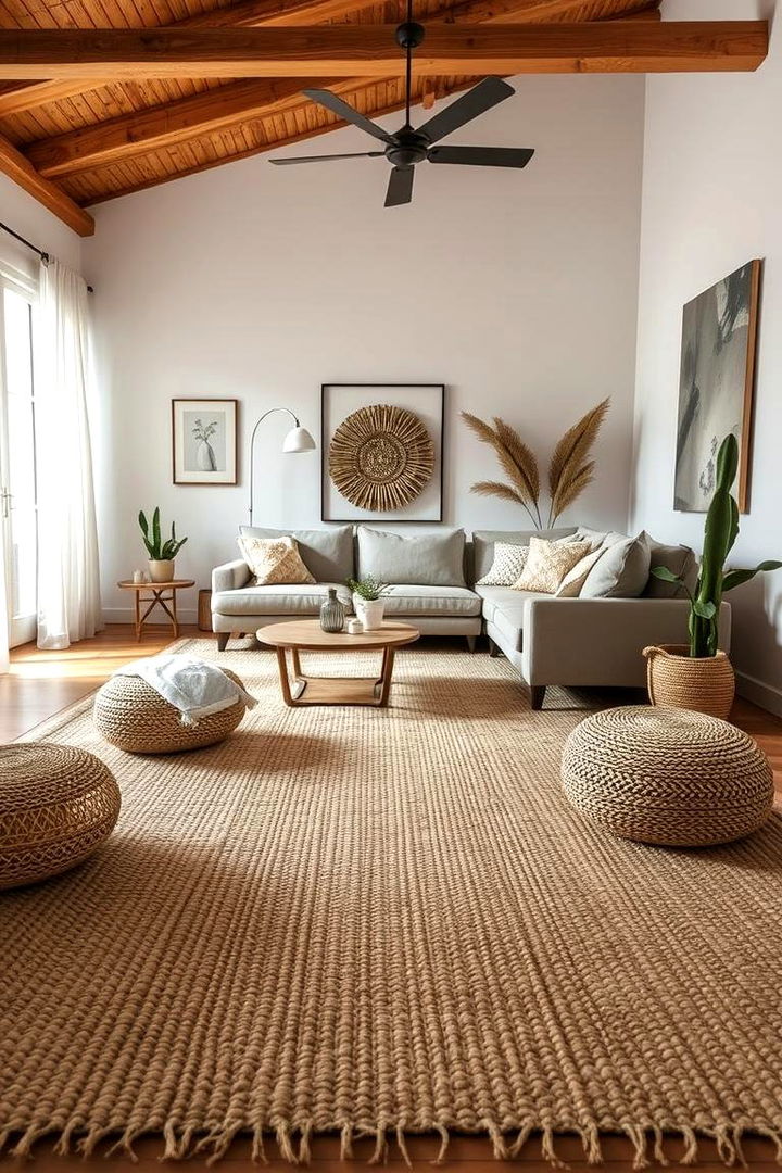 Cozy Rugs and Carpets - 22 Earthy Living Room Decor Ideas