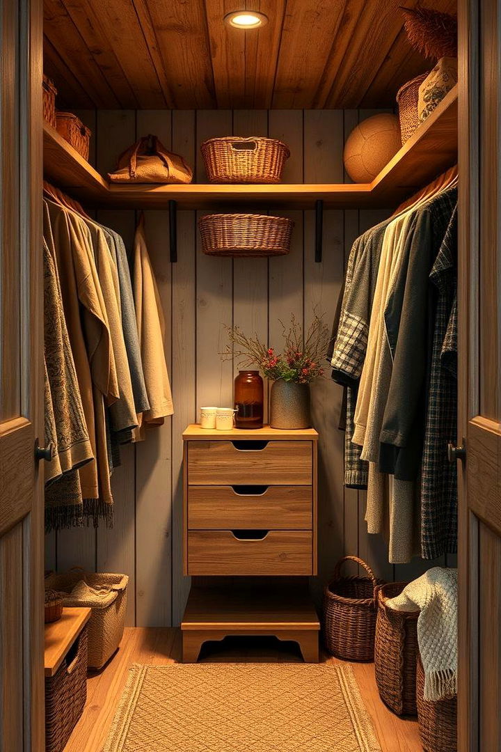 Cozy Rustic Ambiance - 22 Rustic Closet Ideas