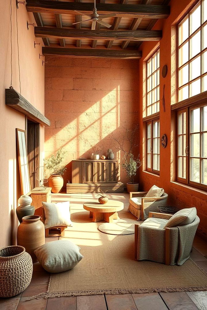 Cozy Rustic Ambience - 22 terracotta living room ideas