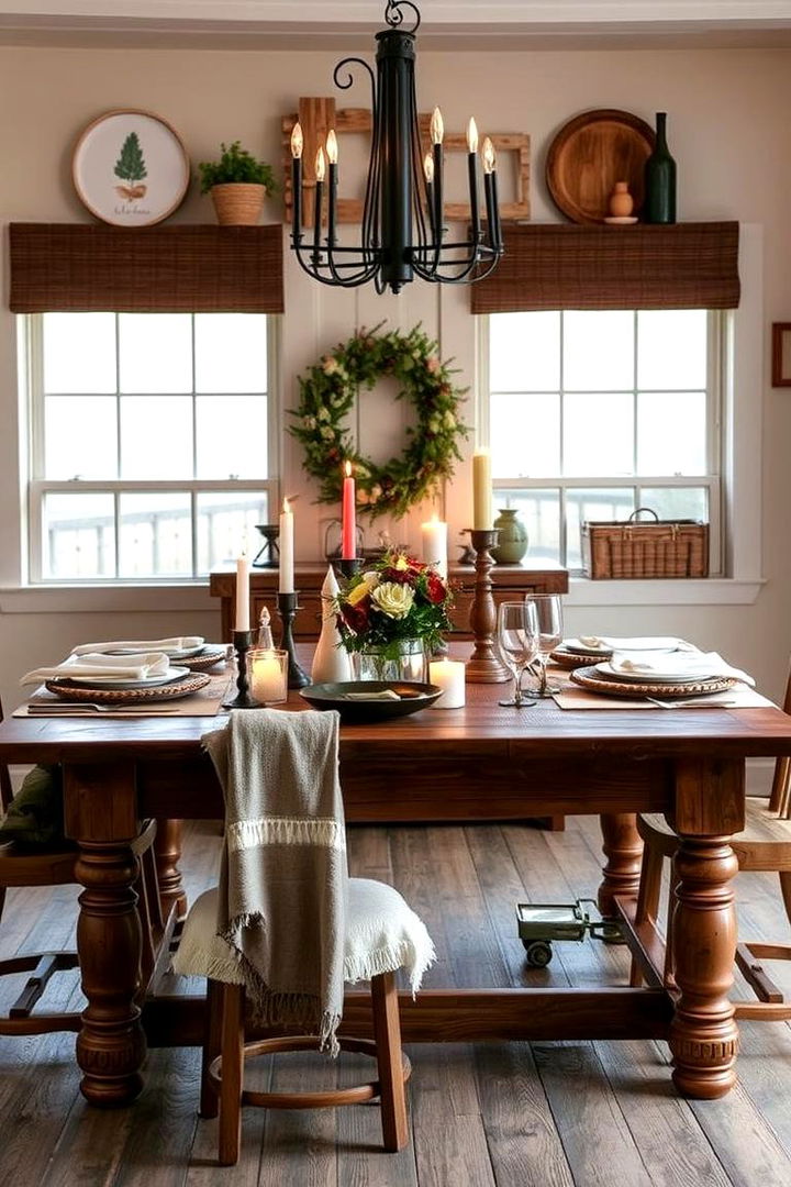 Cozy Rustic Charm Decor - 22 Round Table Decor Ideas