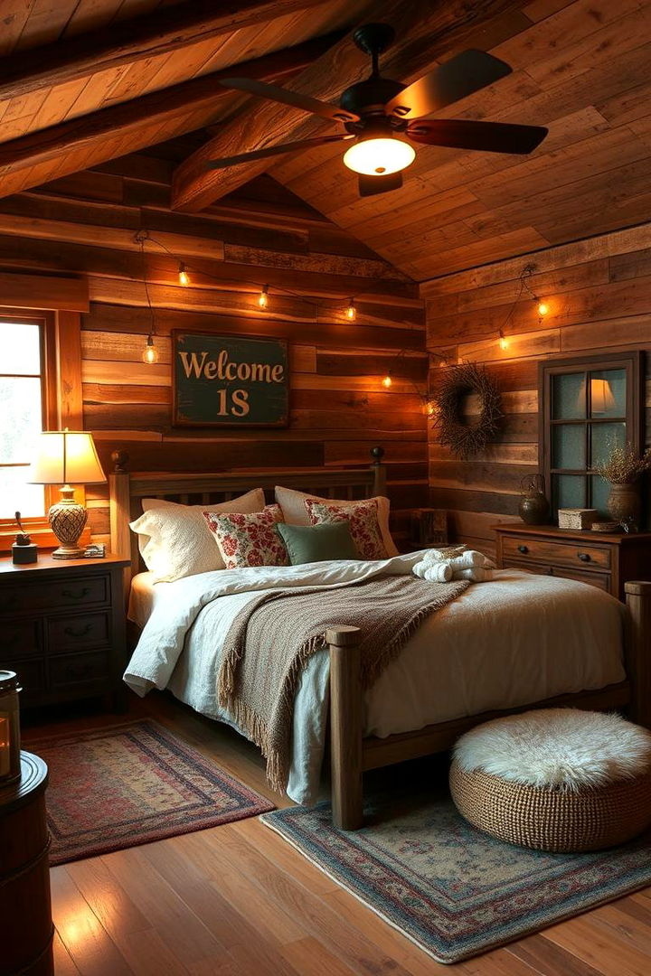 Cozy Rustic Charm - 22 Bedroom Ideas For Couples