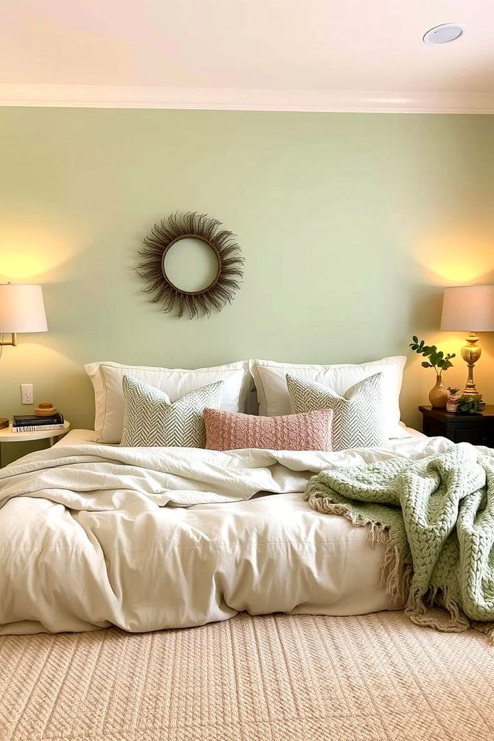 Cozy Sanctuary Vibe - 22 Light Green Bedroom Ideas