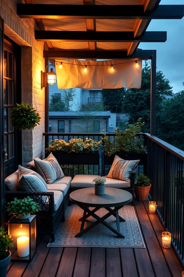 Cozy Seating Areas - 22 Small Balcony Ideas