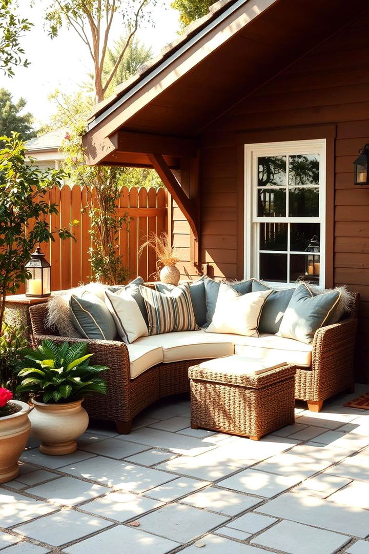Cozy Seating Nook - 22 Bluestone Patio Ideas