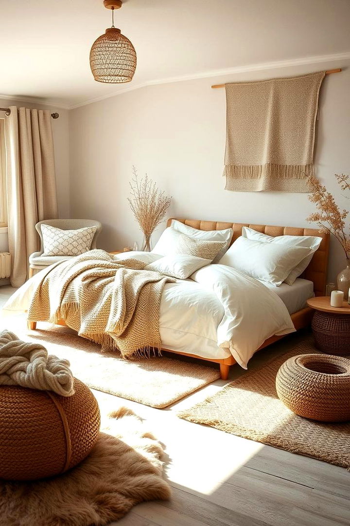 Cozy Textile Layers - 22 Cottage Bedroom Ideas