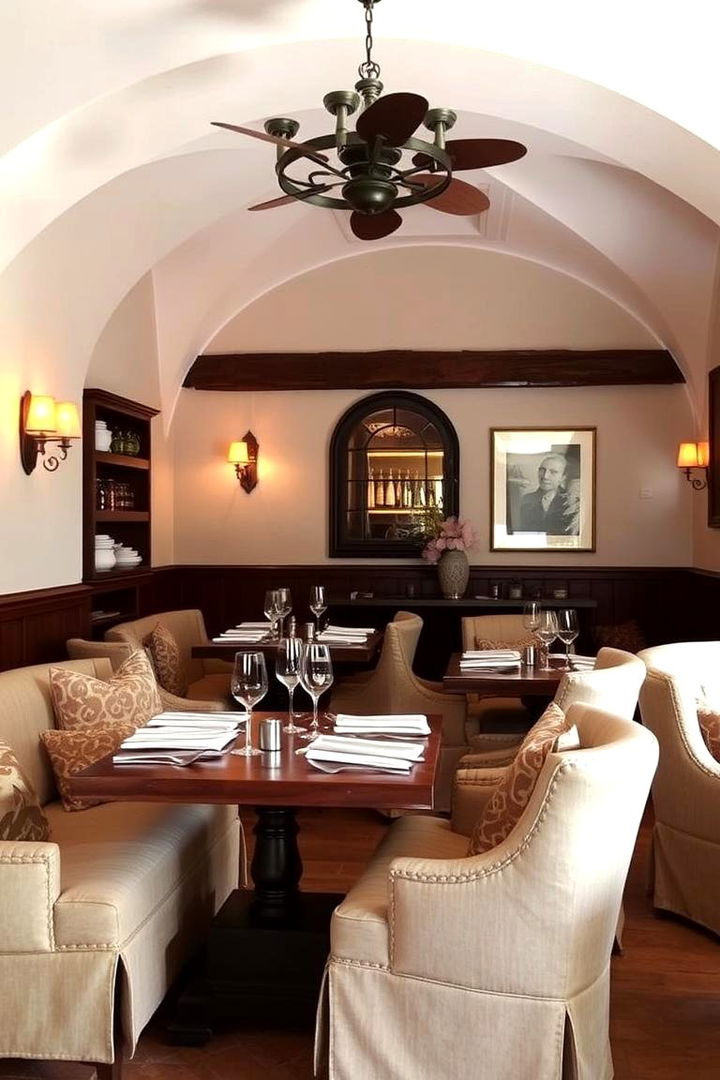 Cozy Upholstered Seating Charm - 22 spanish style dining room ideas