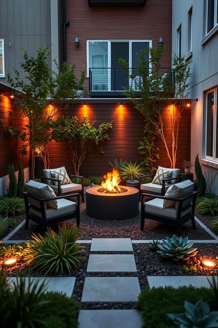 Cozy Urban Backyard Retreat - 22 Backyard Fire Pit Ideas Landscaping