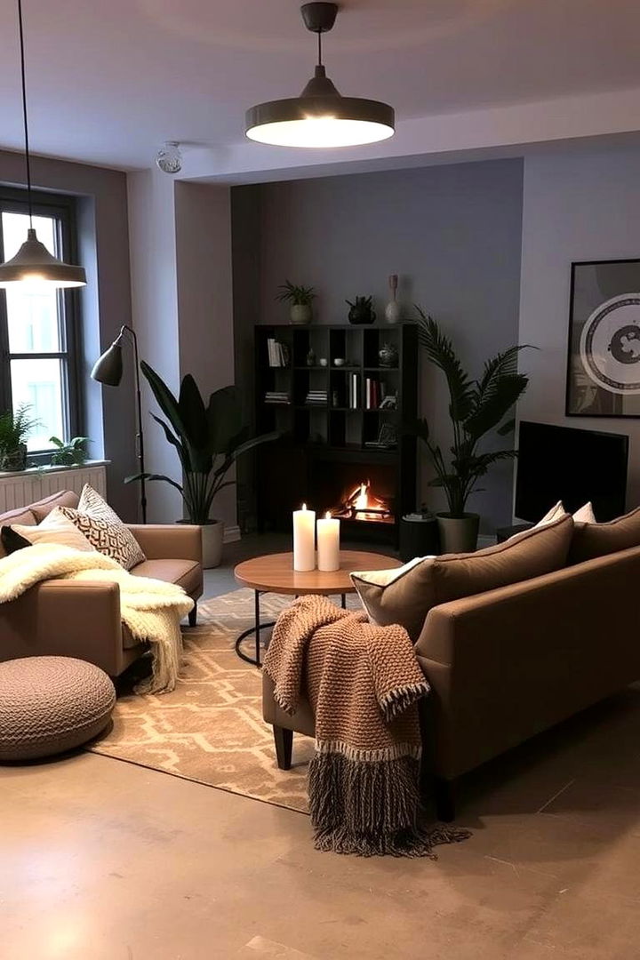 Cozy Urban Retreat - 22 grey flooring living room ideas