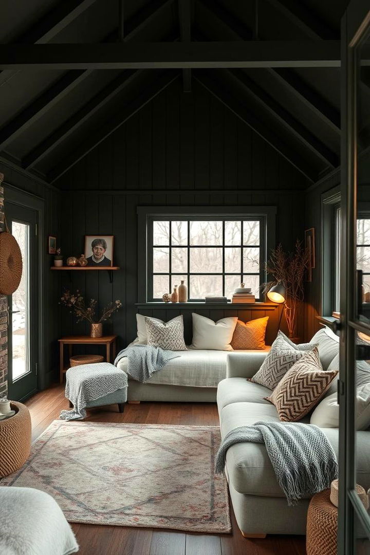 Cozy Warm Interiors - 22 Dark Olive Green House Designs