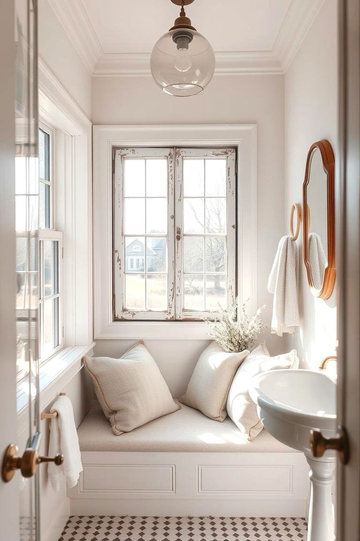 Cozy Window Nooks - 22 Farmhouse Bathroom Ideas