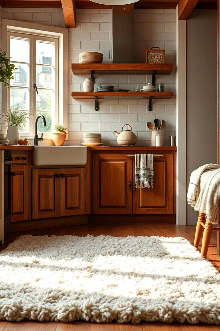 Cozy Woolen Comfort - 22 Kitchen Rug Ideas