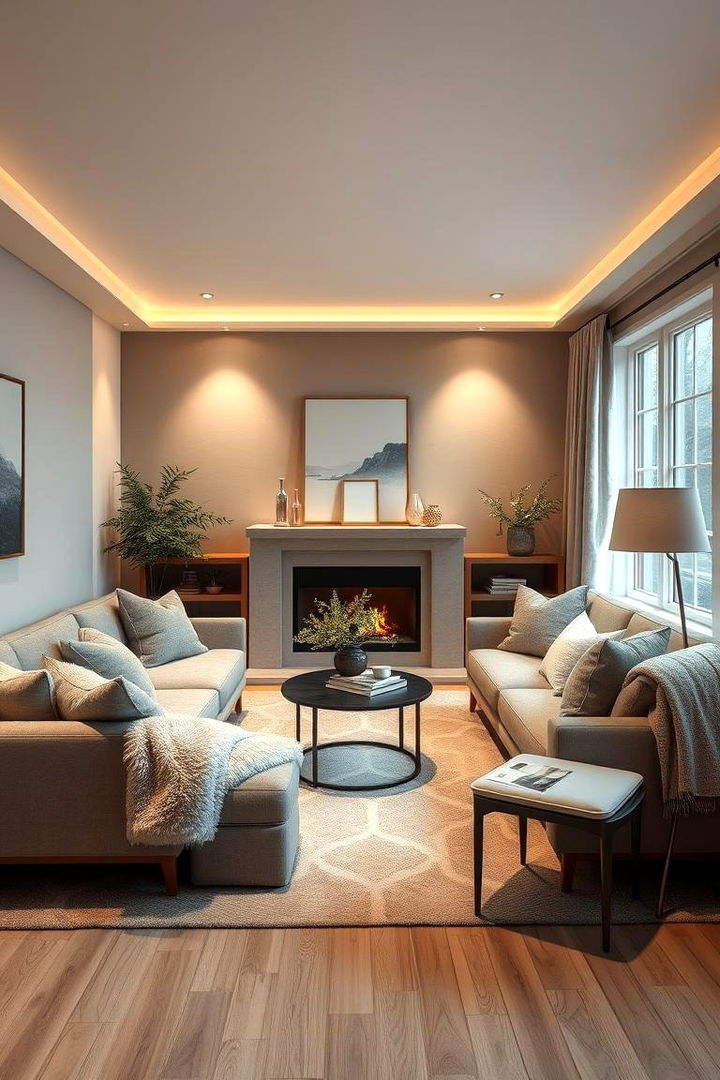 Cozy and Inviting Grey Living Room - 22 Grey Living Room Ideas