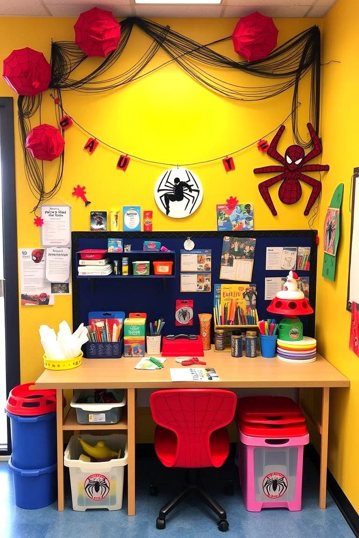 Craft Corner Decoration - 22 Spiderman Room Decor Ideas