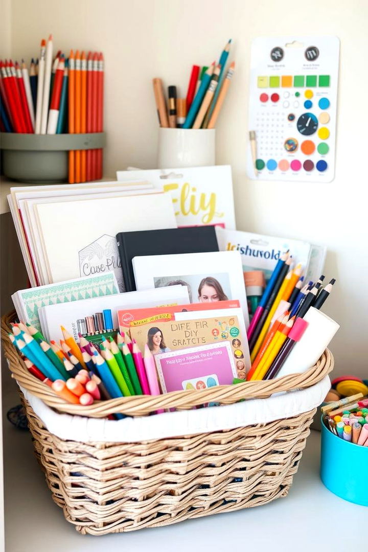Craft and Hobby Basket - 22 Gift Basket Ideas