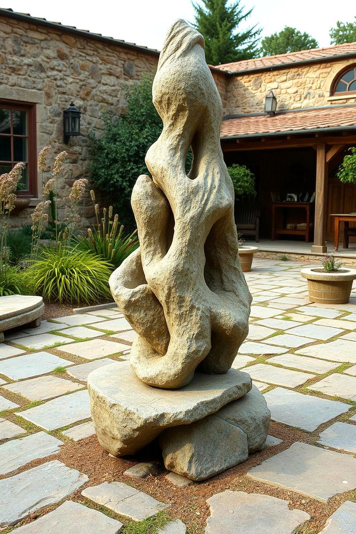 Crafting Creative Stone Sculptures - 22 Rustic Patio Ideas