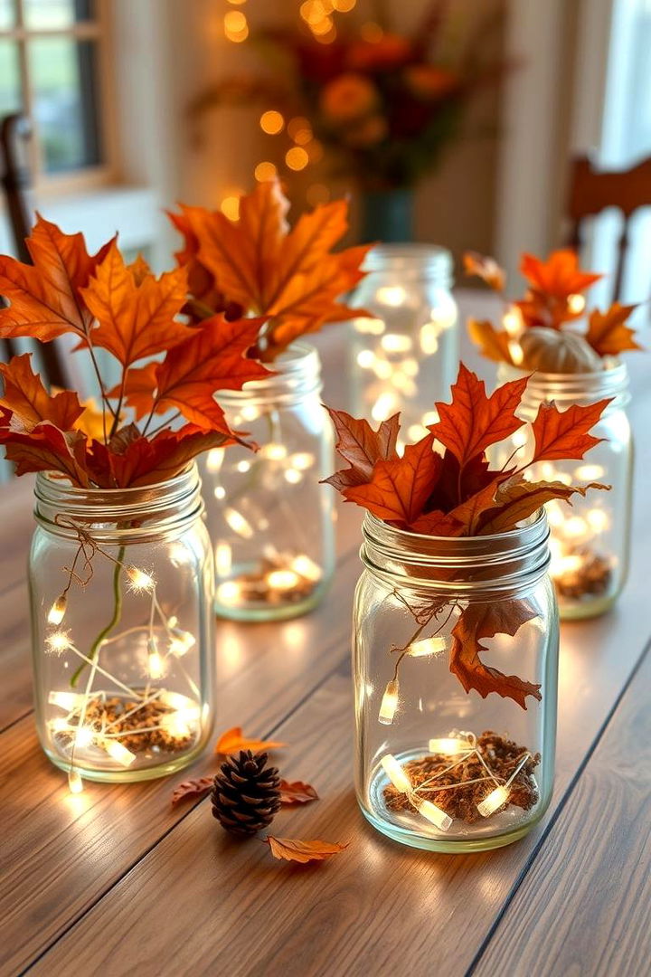 Crafty Mason Jar Decor - 22 Friendsgiving Decor Ideas